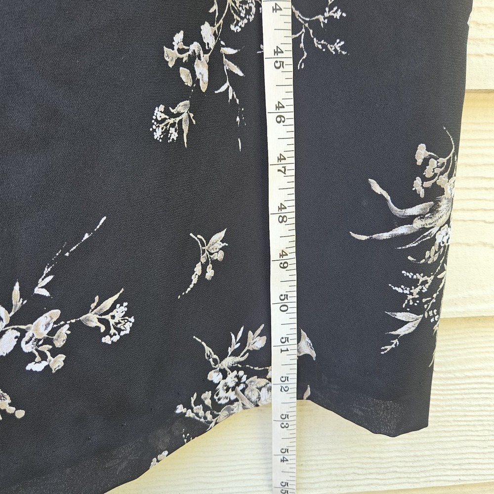 Vtg Casual Corner Floral Maxi Dress Womens 12 Cottagecore Ethereal Dark Romantic - Picture 13 of 14